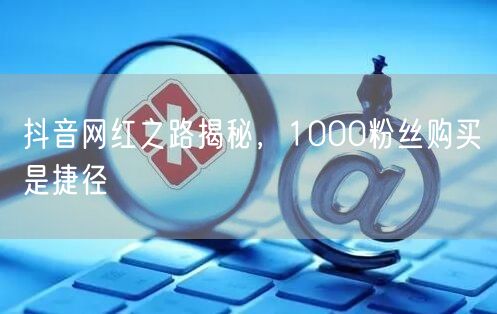 抖音网红之路揭秘，1000粉丝购买是捷径