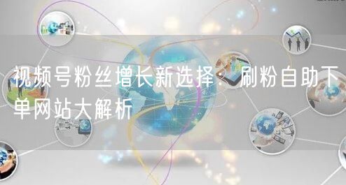 视频号粉丝增长新选择：刷粉自助下单网站大解析